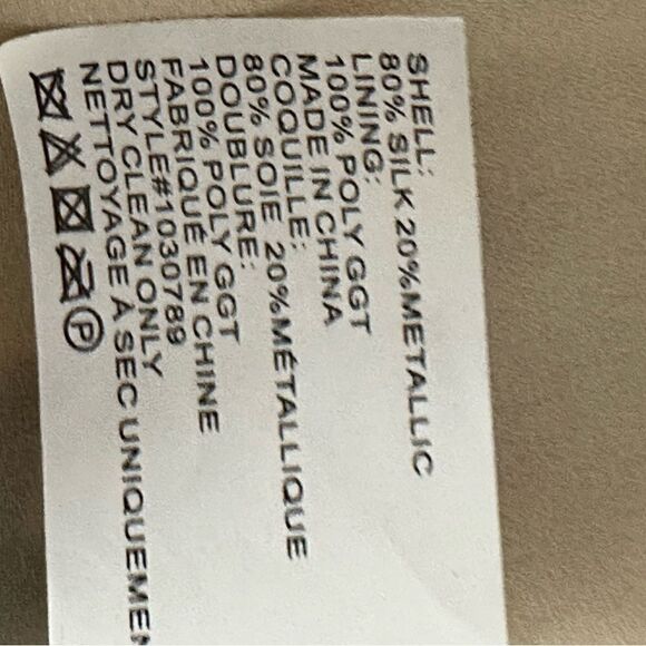 Shoshanna Giada Metallic Dot Floral Silk  Dress | Size 6 - Picture 11 of 12